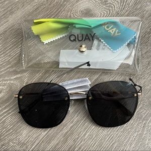 Quay Jezabell Rimless sunglasses NEW with case